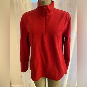 2 light Fleece pullovers with quarter zipper SzL.   Selling both together